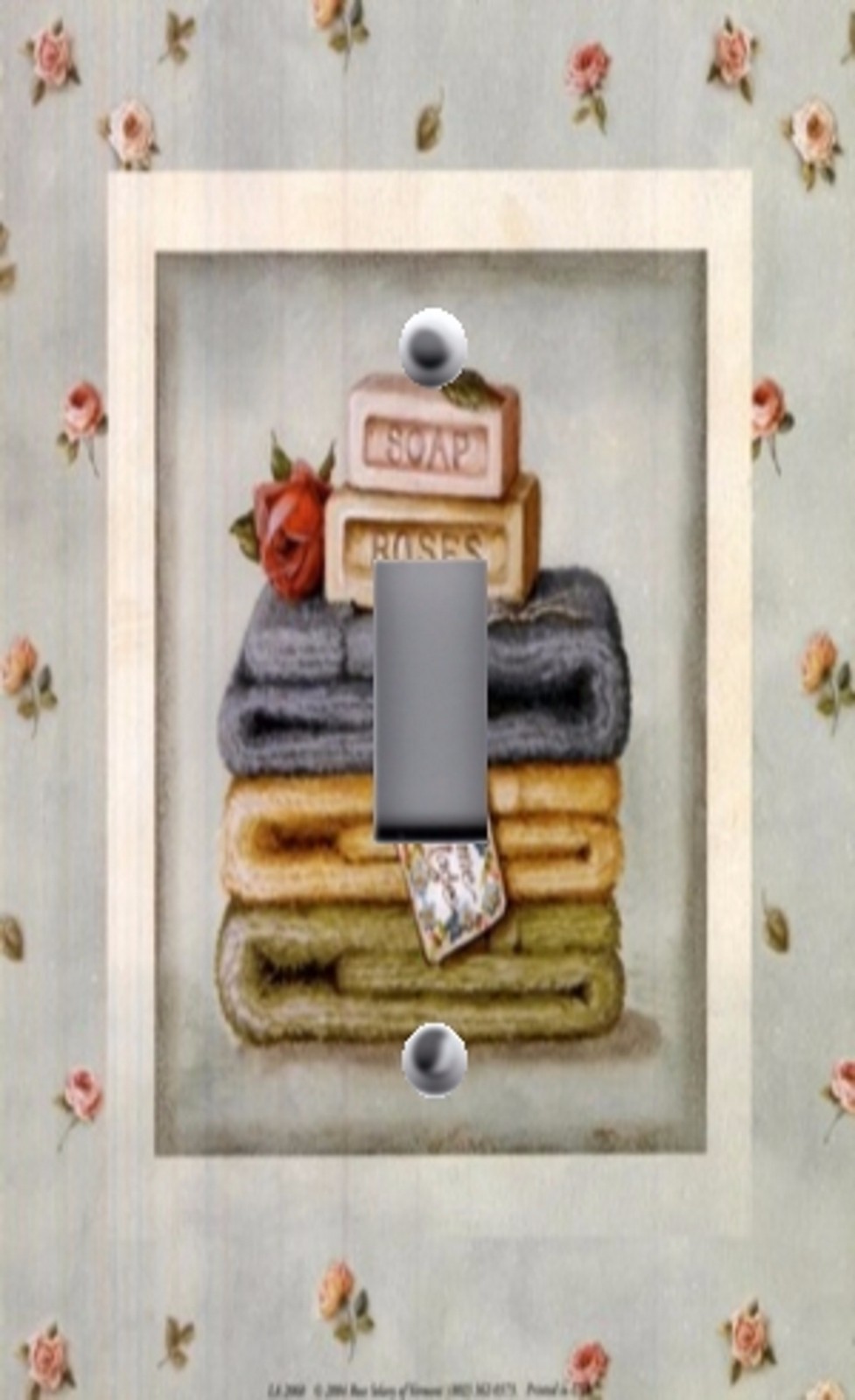 Light Switch Plate Outlet Covers BATHROOM DECOR ~ SOAP & FOLDED TOWELS AUDIT