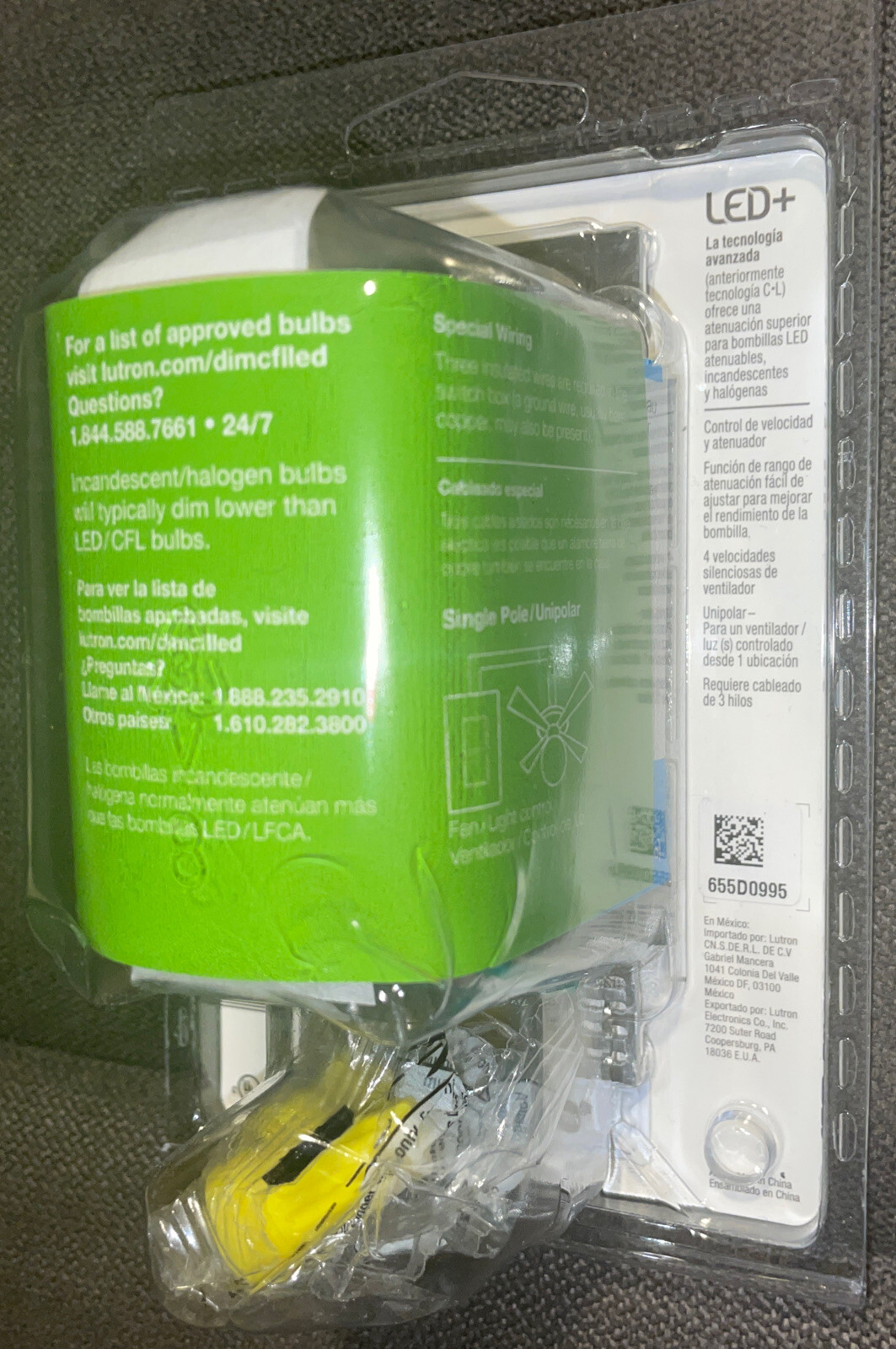 Lutron Maestro 1.5Amp 4-Speed Wired Fan Control and Light Dimmer – White💡