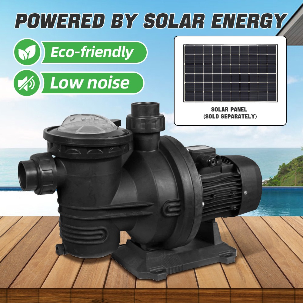 US STOCK 1200W Solar Hybrid Swimming Pool Pump Kits AC/DC switching Controller