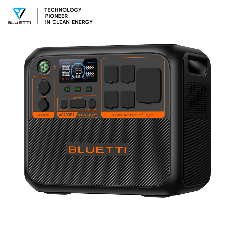 BLUETTI AC200PL 2304Wh 2400W Power Station LiFePO₄ Battery for Backup/RV Trip