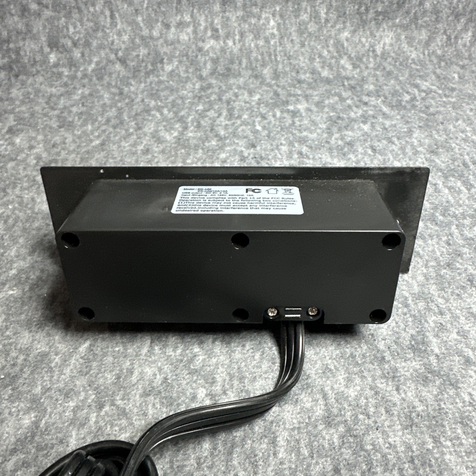 Recessed Power Strip Flush Mounted Drawer Outlet with USB-C USB-A Ports