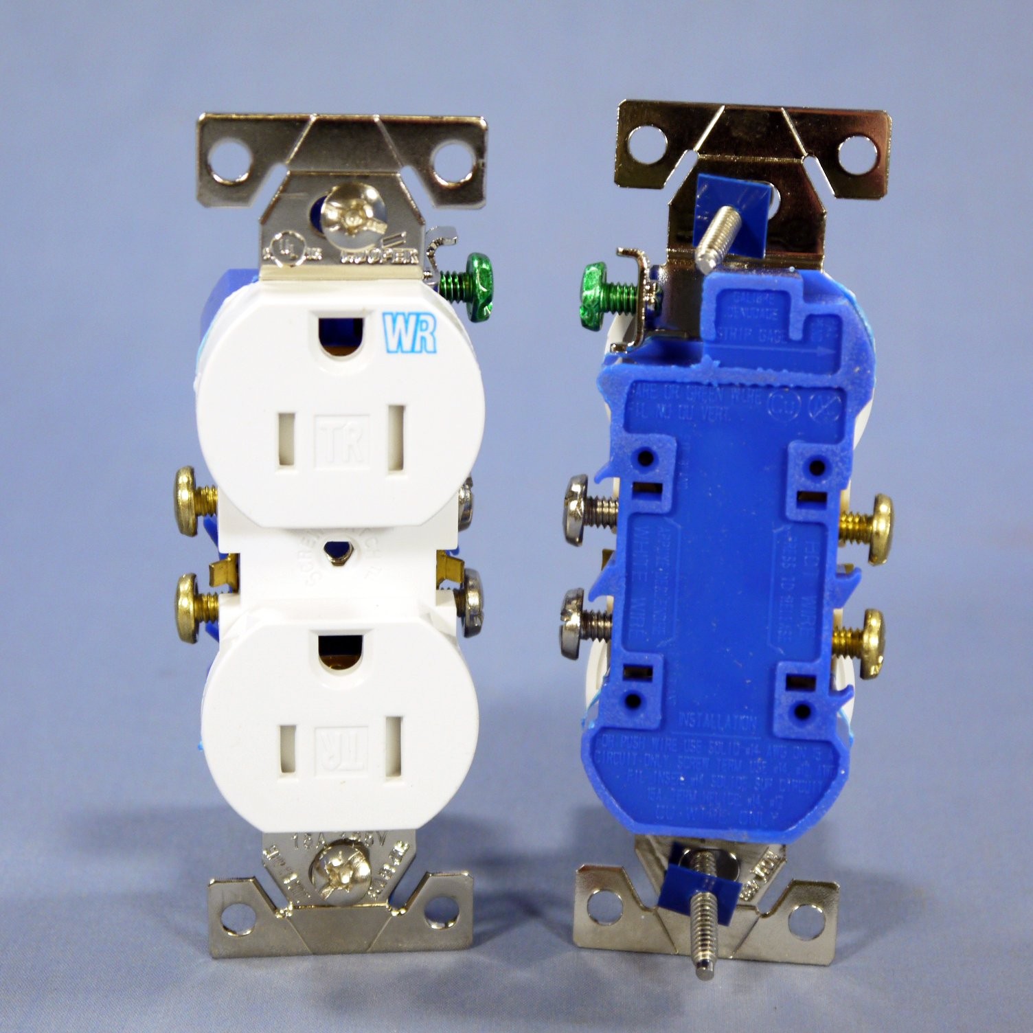 Cooper TWR270W White Tamper Weather Resistant Duplex Receptacle 5-15R 15A 125V