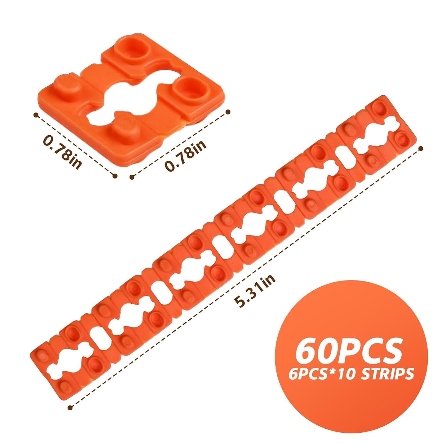 Sleek 60 Pack Outlet Spacers – Extenders for Loose Plug Solutions & DIY Projects