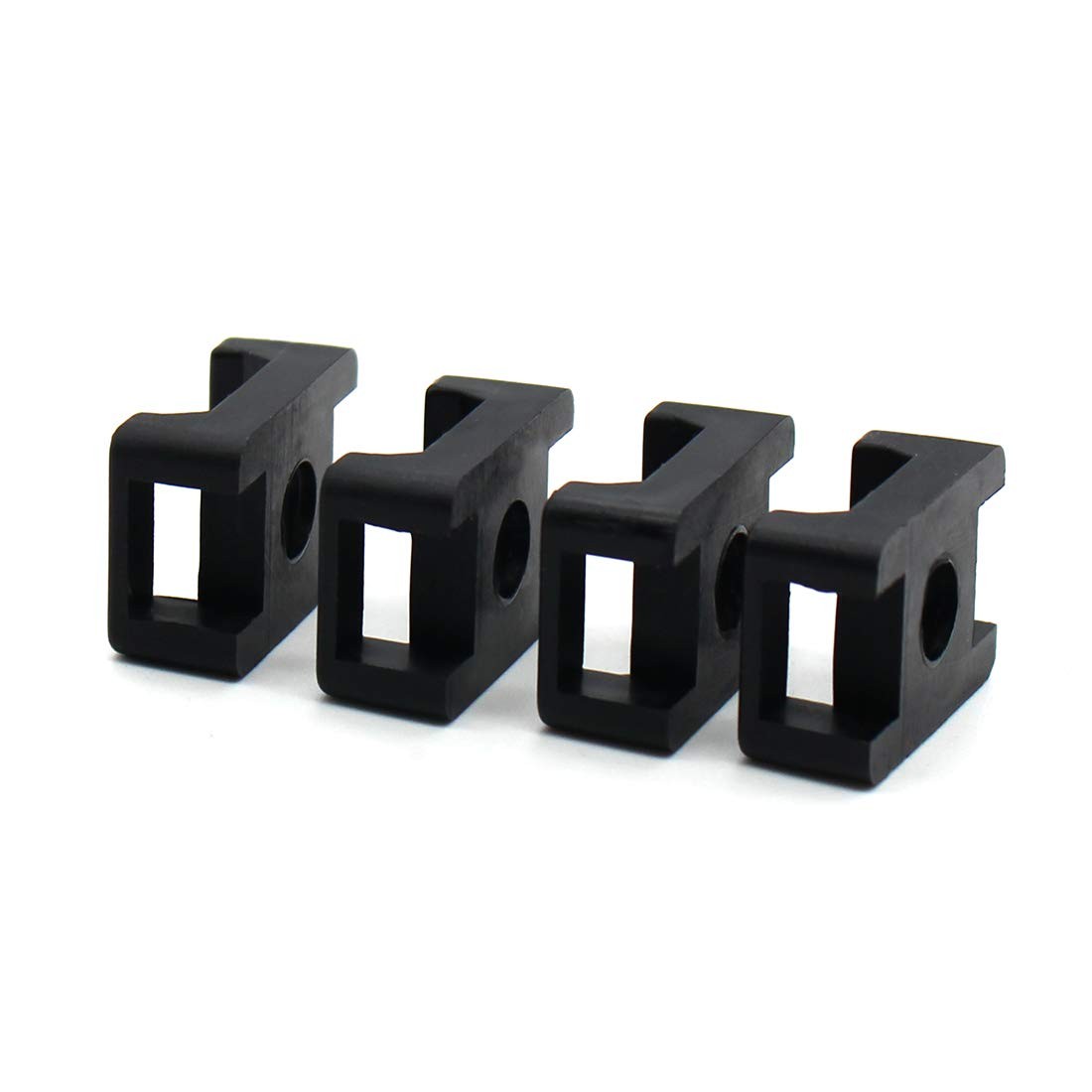 100Pcs Cable Tie Mount Base, 9mm Black(100 of Pack), Pack)