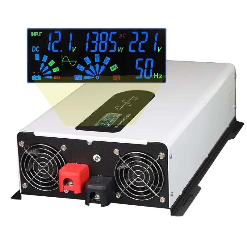 5000W 8000W 12000W 12V 24V 48V 72V to 110V/220V Pure Sine Wave Power Inverter US