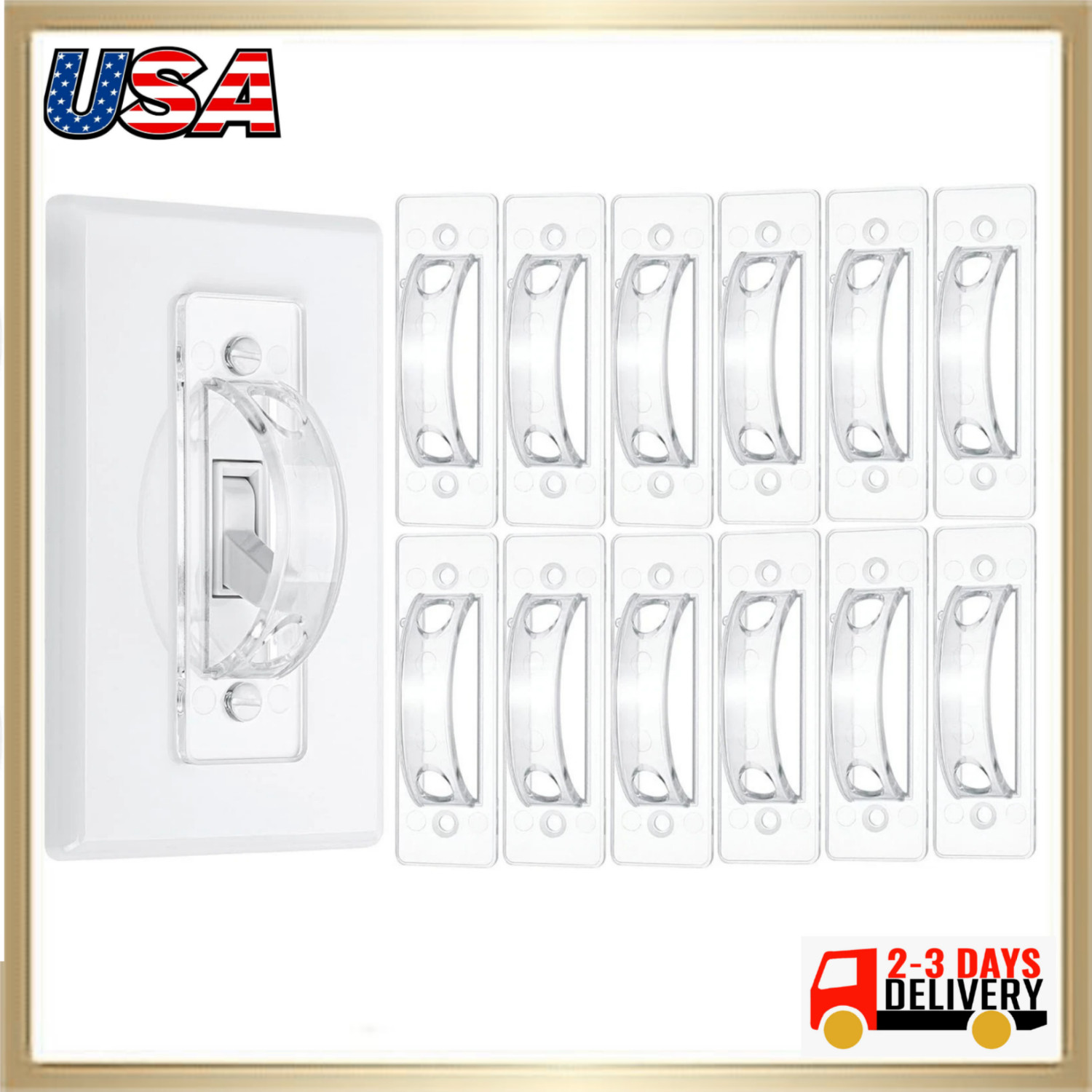 12 Pack Light Switch Guard Cover Light Switch Blocker Child Proof NEW