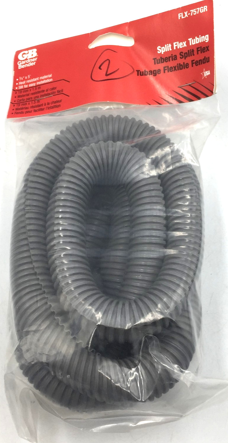 Gardner Bender 3/4 In. Dia. x 5 Ft. L. Polyethylene Gray Split Flex Tubing New