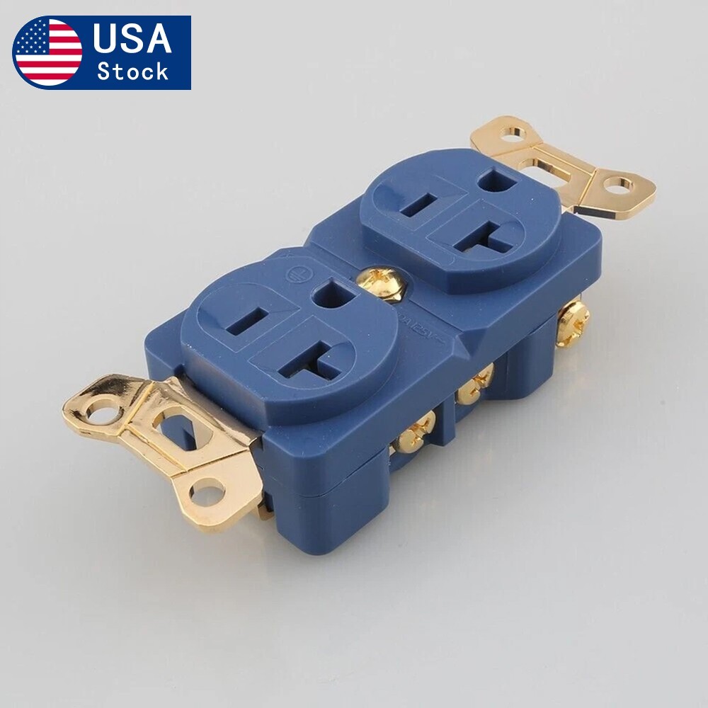 Power Supply USA AC Outlet Copper Receptacles Wall Duplex Distributor Outlet