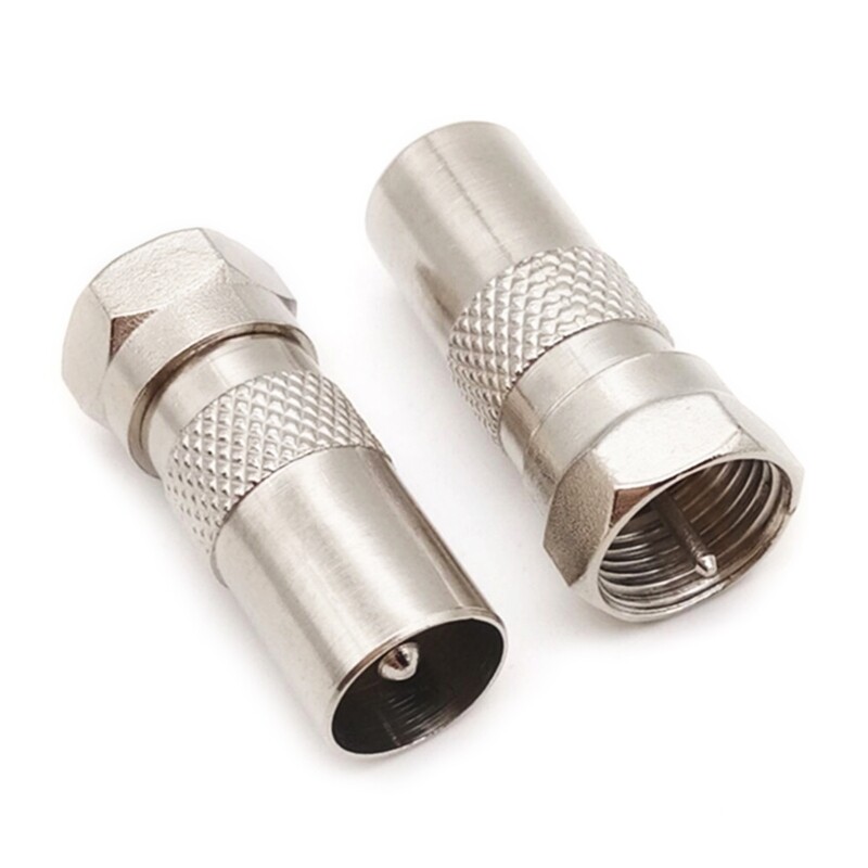 Type Plug Screw Connector Socket to RF Coax Aerial Male Adapter