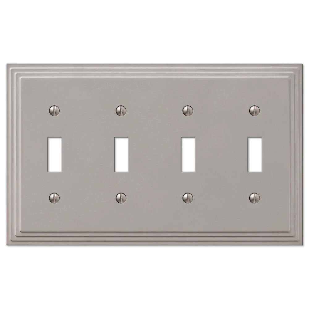 Steps Satin Nickel Switchplate Wall Plate Covers Light Switch