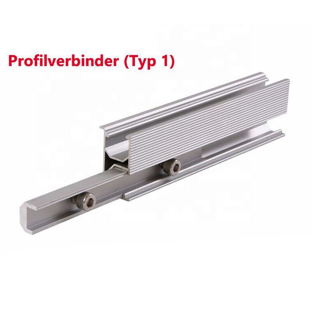 2PCS Solar Panel Mounting Rail 20cm Aluminum Alloy Bracket for PV Modules