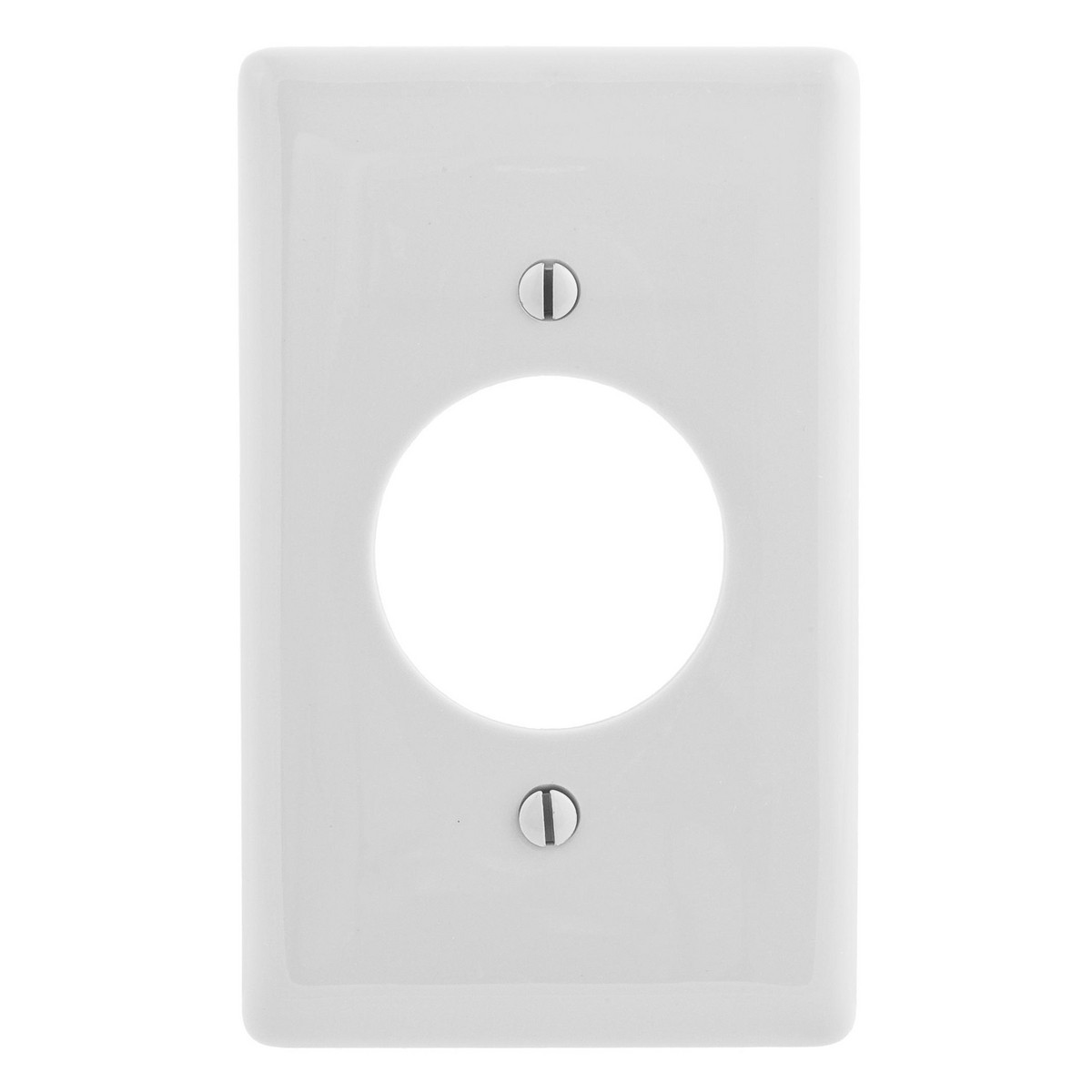 Hubbell White 1.60″ UNBREAKABLE LOCKING Receptacle Wallplate Outlet Cover NP720W
