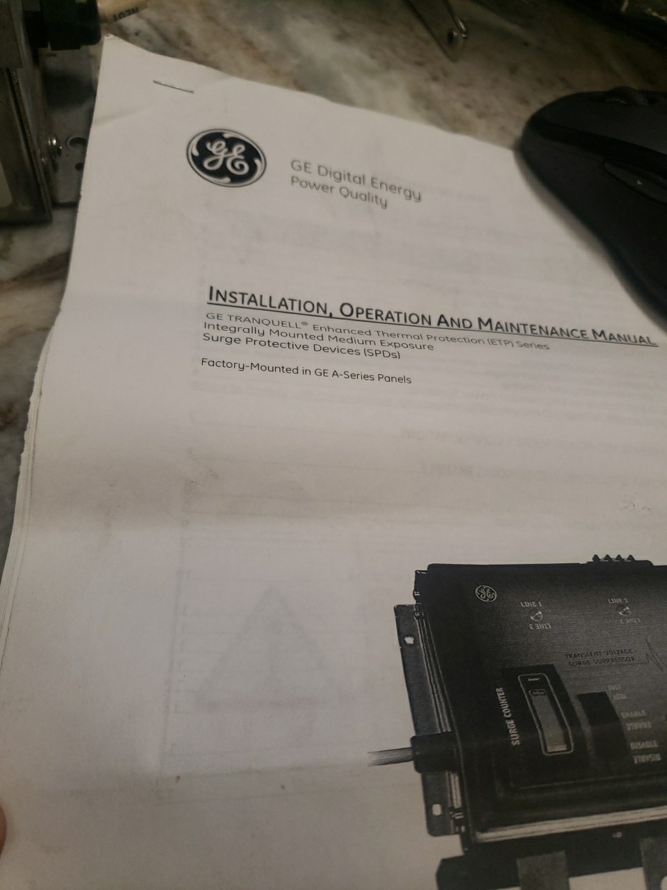 GENERAL ELECTRIC TRANQUELL SURGE PROTECTION DEVICE TPME120Y10AS New Open Box