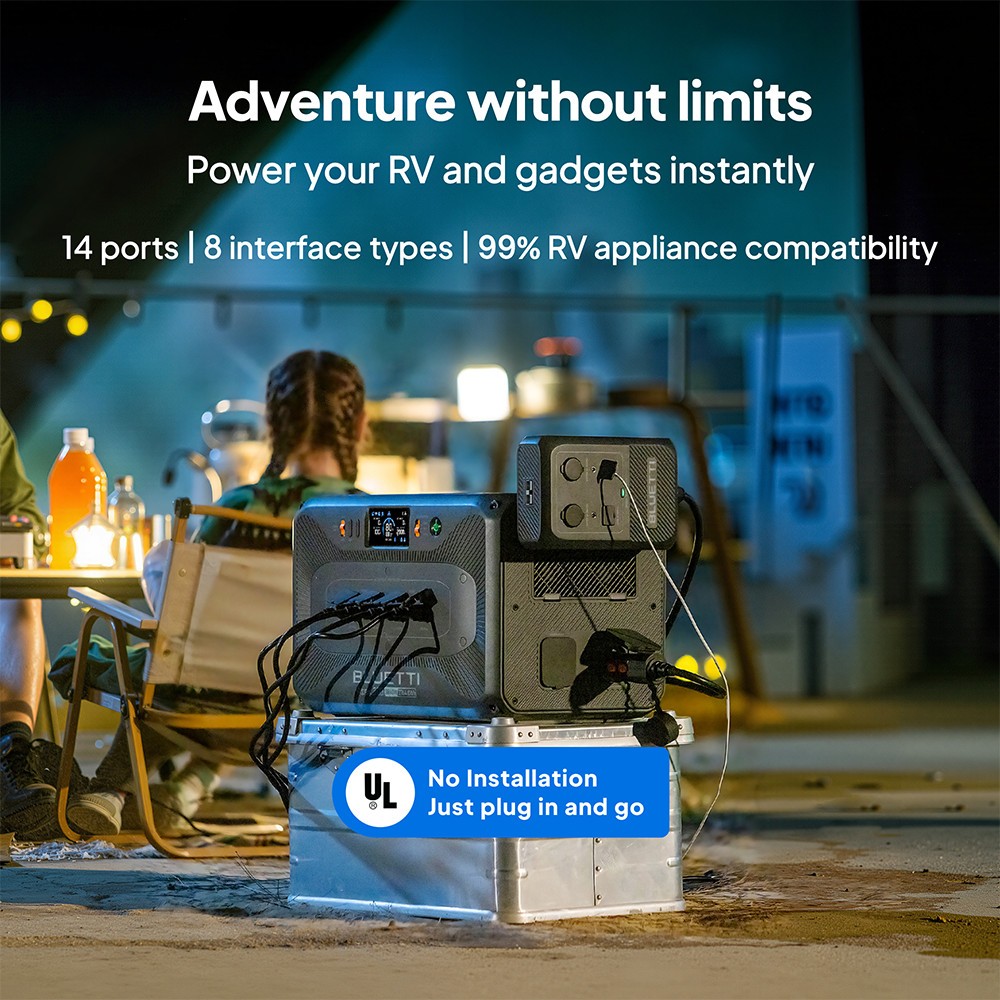 BLUETTI Apex 300+B300K+Hub D1 2764Wh Portable Power Station LFP Generator for RV