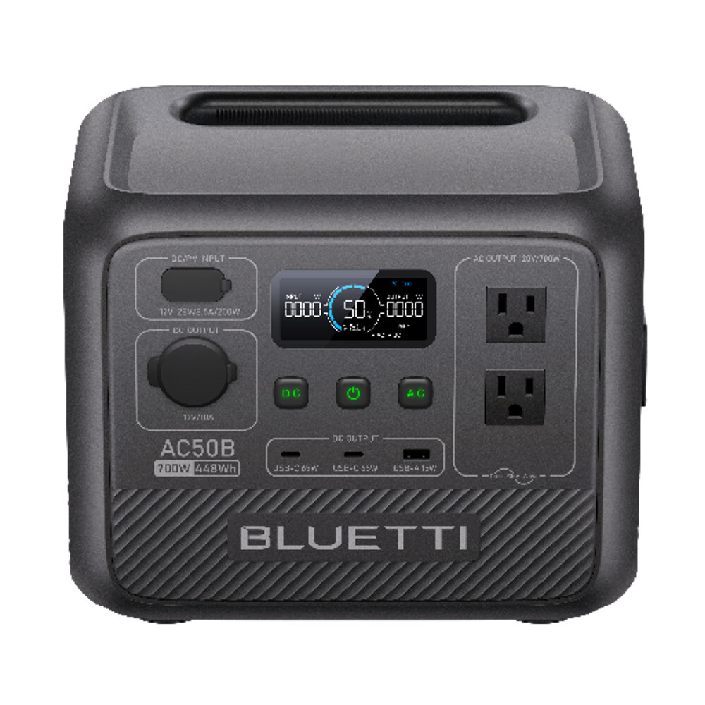 BLUETTI AC50B 700W 448Wh Portable Power Station Generator for Outdoor Camping