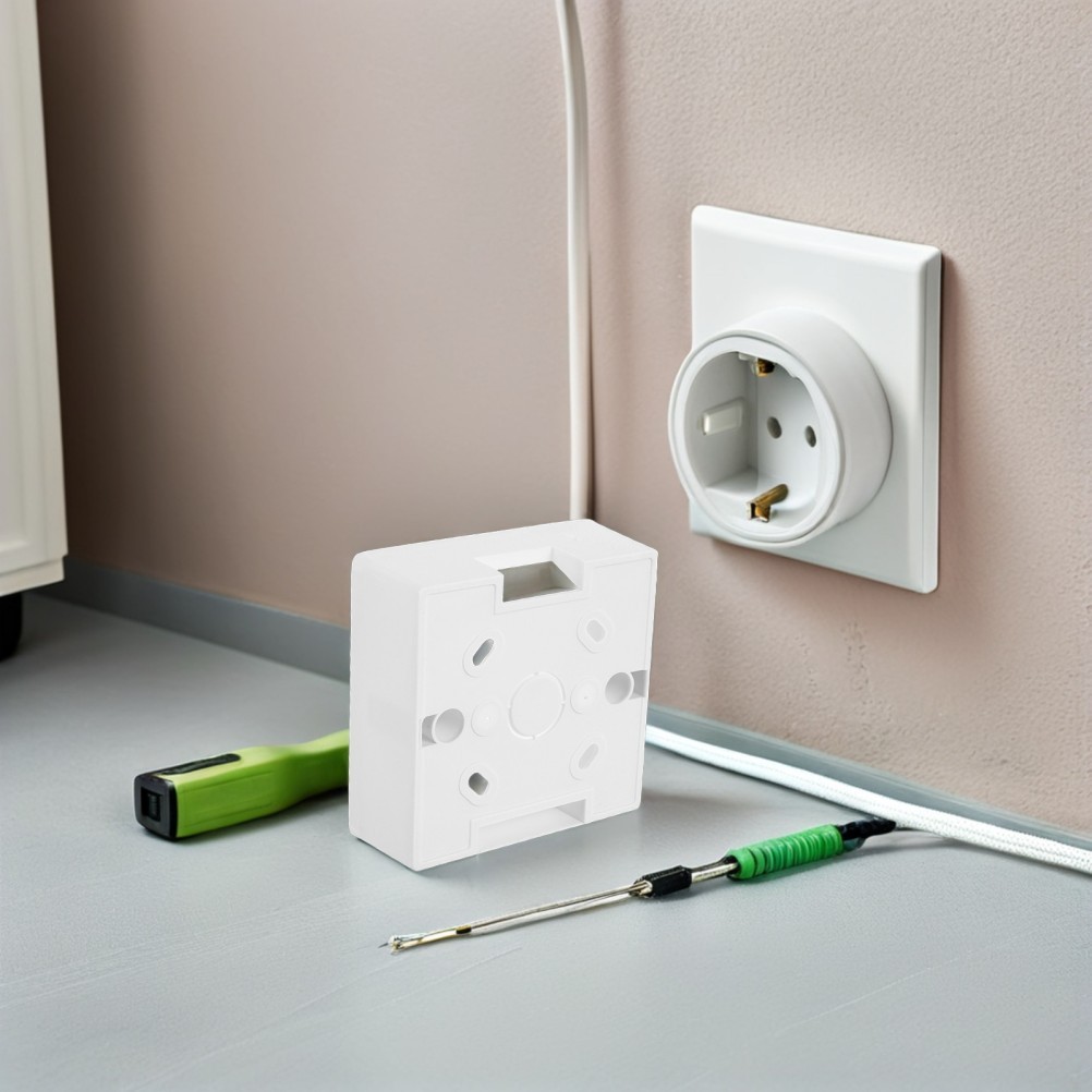 12 Pcs Dustproof Switch Case Recessed Socket Cover Wall Protection