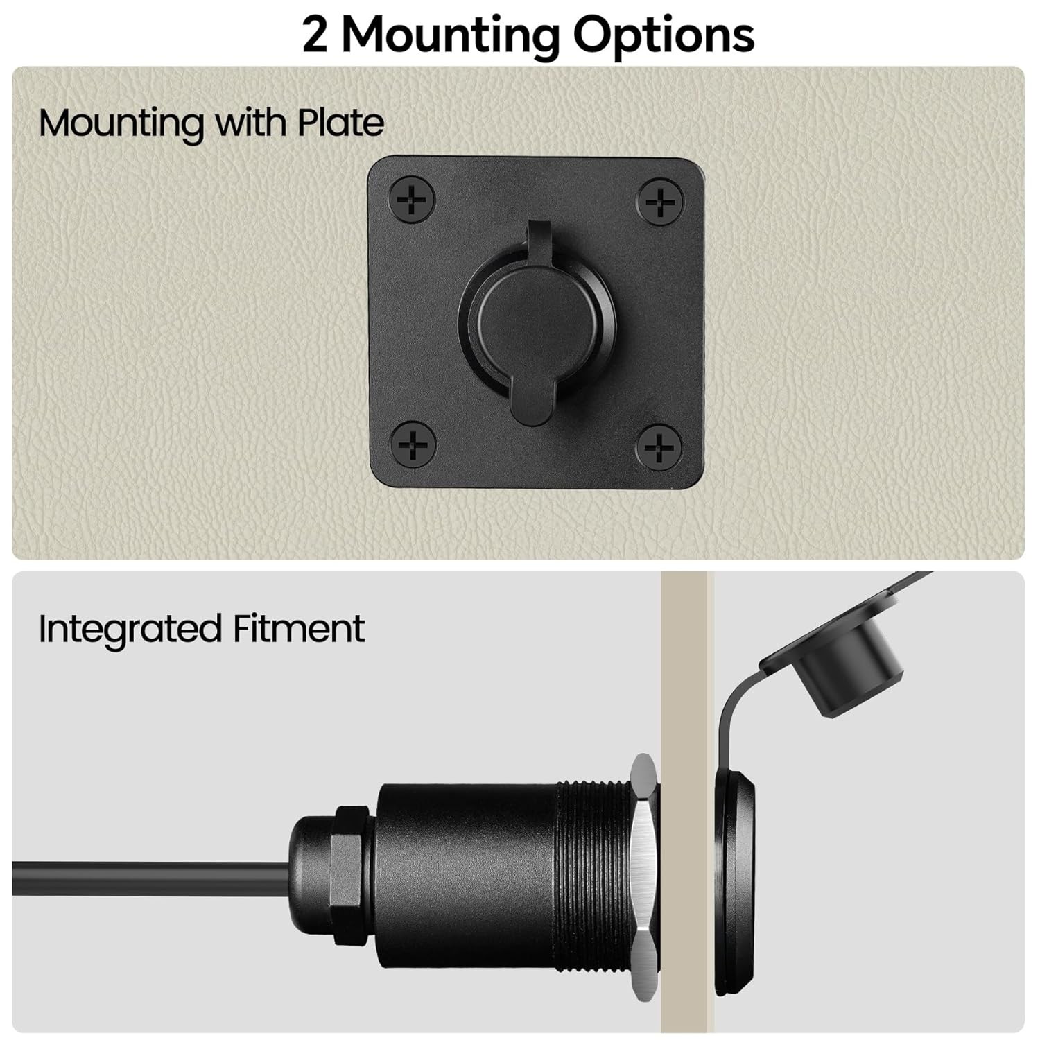 Waterproof Socket Passthrough for Starlink Mini, Aluminum DC 5.5 x 2.1 Female