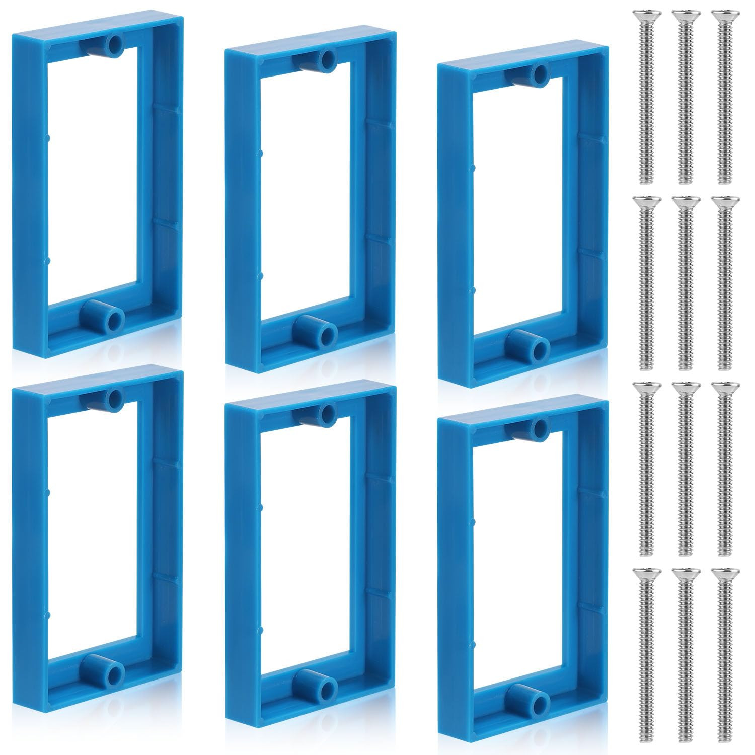6Pcs 1/2″” Single Gang Receptacle Outlet Box Extenders, Electric Outlet Extender