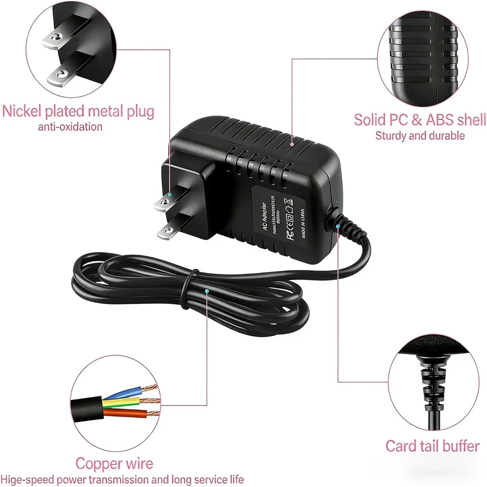 0.5A-1A AC Power Adapter for Echelon Connect EX-15 ECHEX-15 Smart Exercise Bike