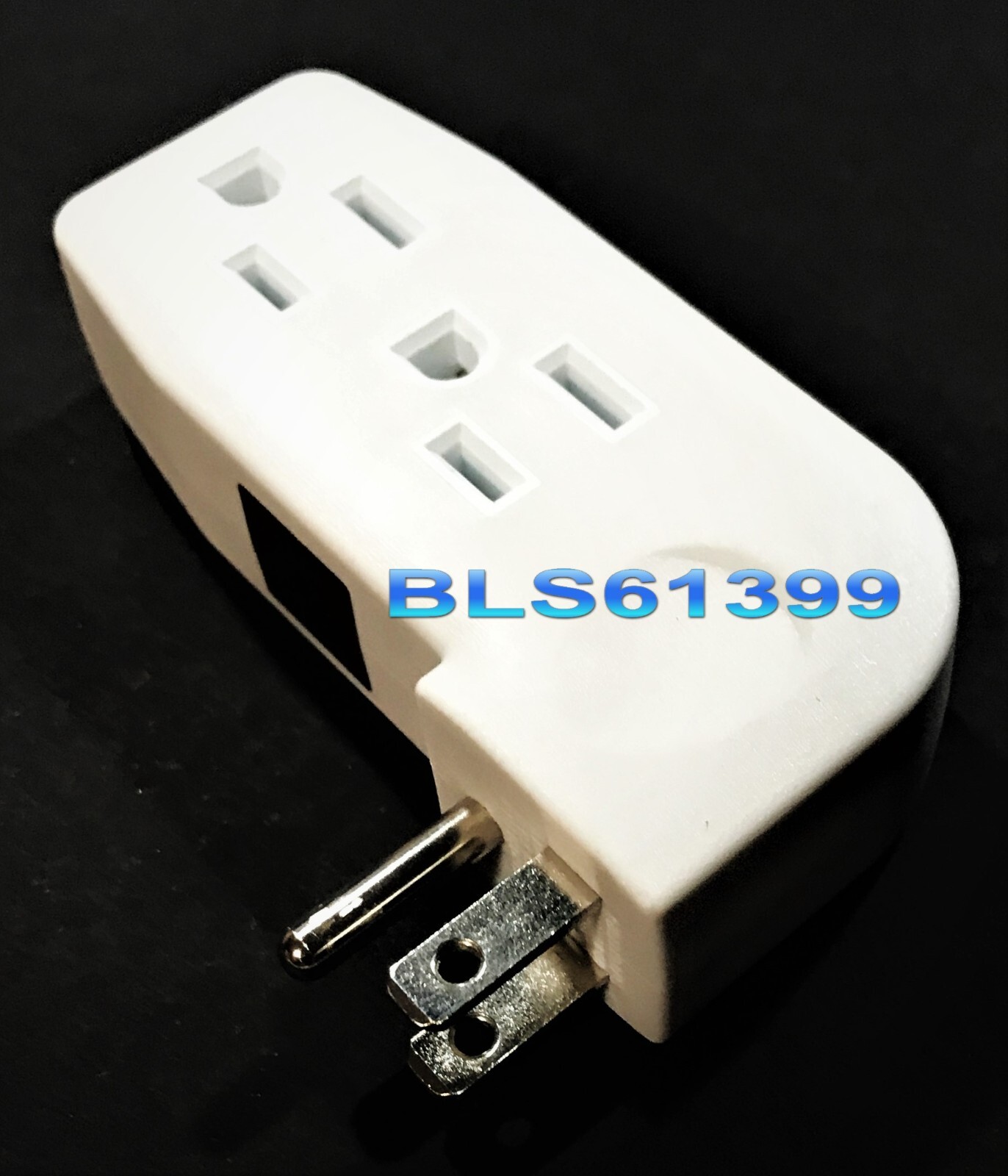 Electric Outlet 3-Way “L” Style Power Splitter AC Wall Plug Electrical Adapter