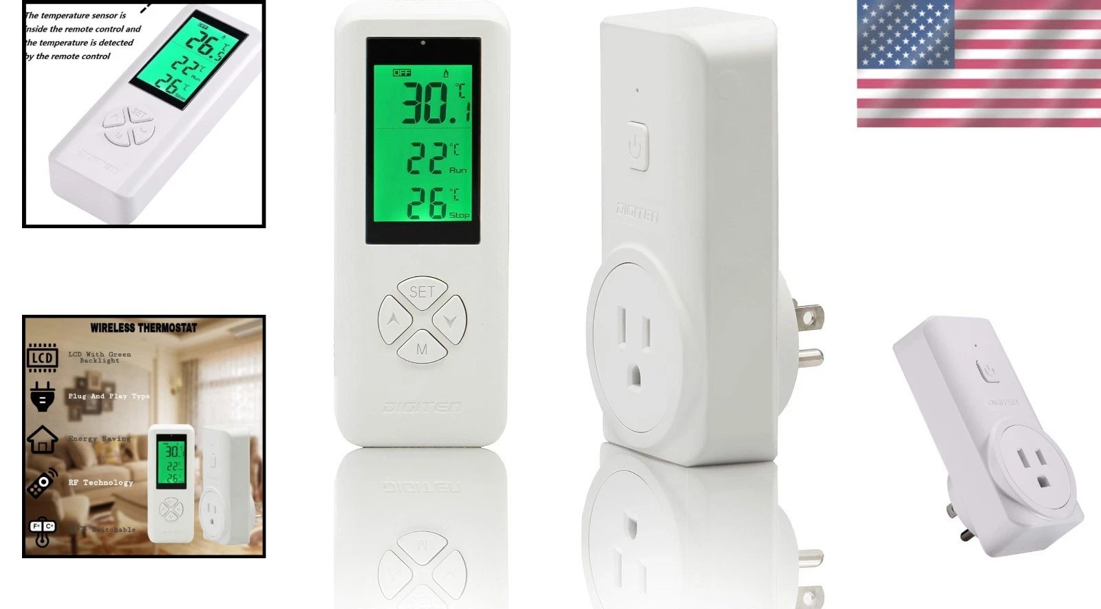 Temperature Controlled Outlet with Wireless Remote