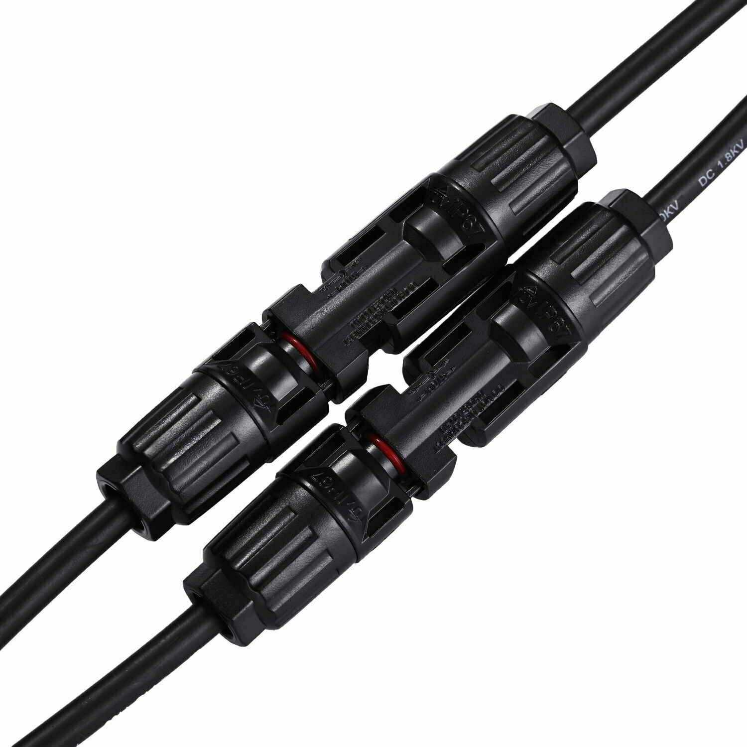 BY A pair of photovoltaic connectors solar Y-shaped cable busbar fireproof