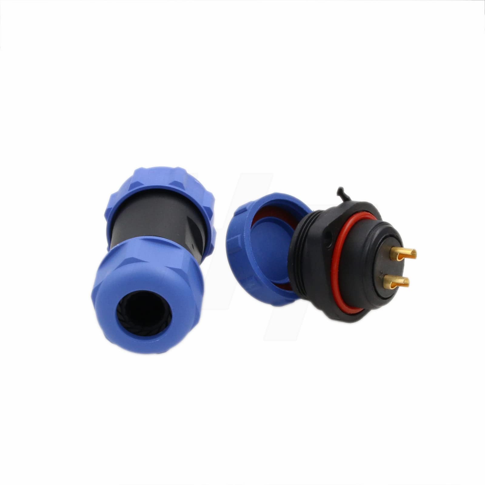 Sp21 2 Pin Waterproof Aviation Circular Connector 30a 12/24v Power Ac Dc Outdoor