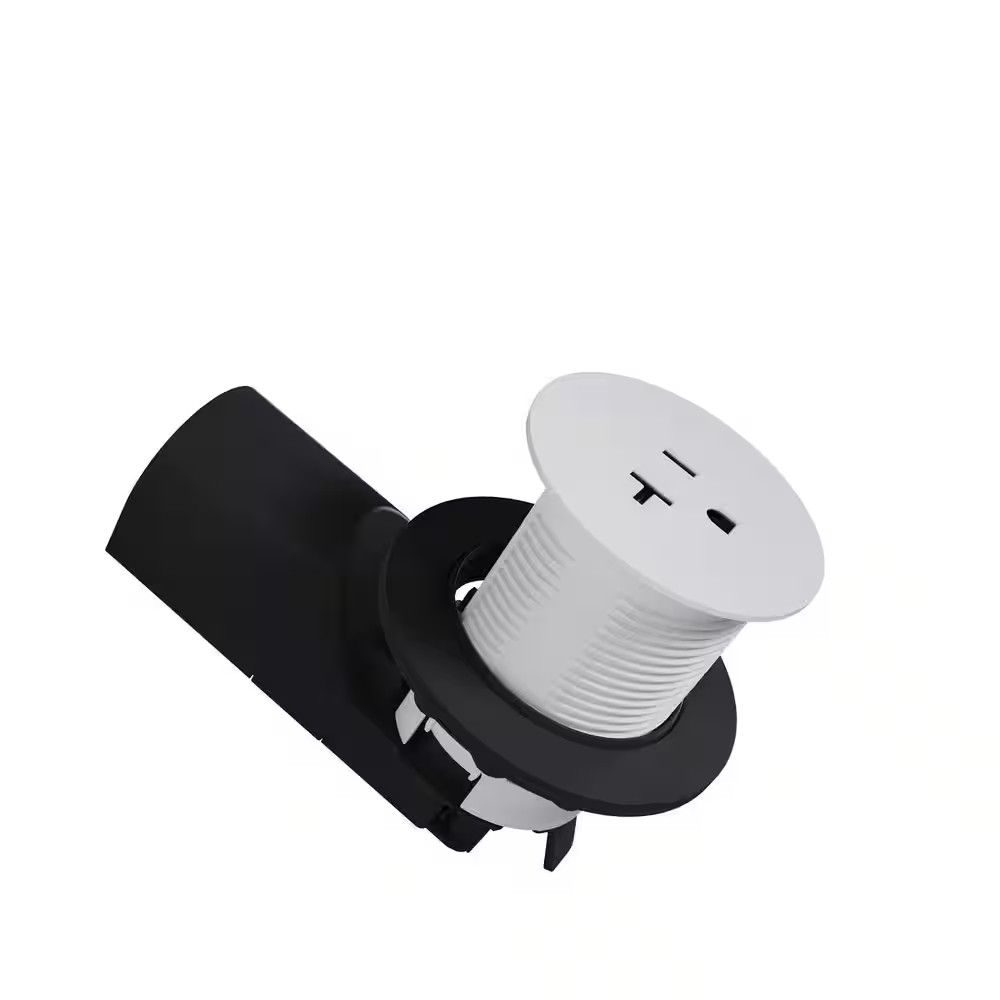 Pass and Seymour 20 Amp Matte White Kitchen Countertop Outlet