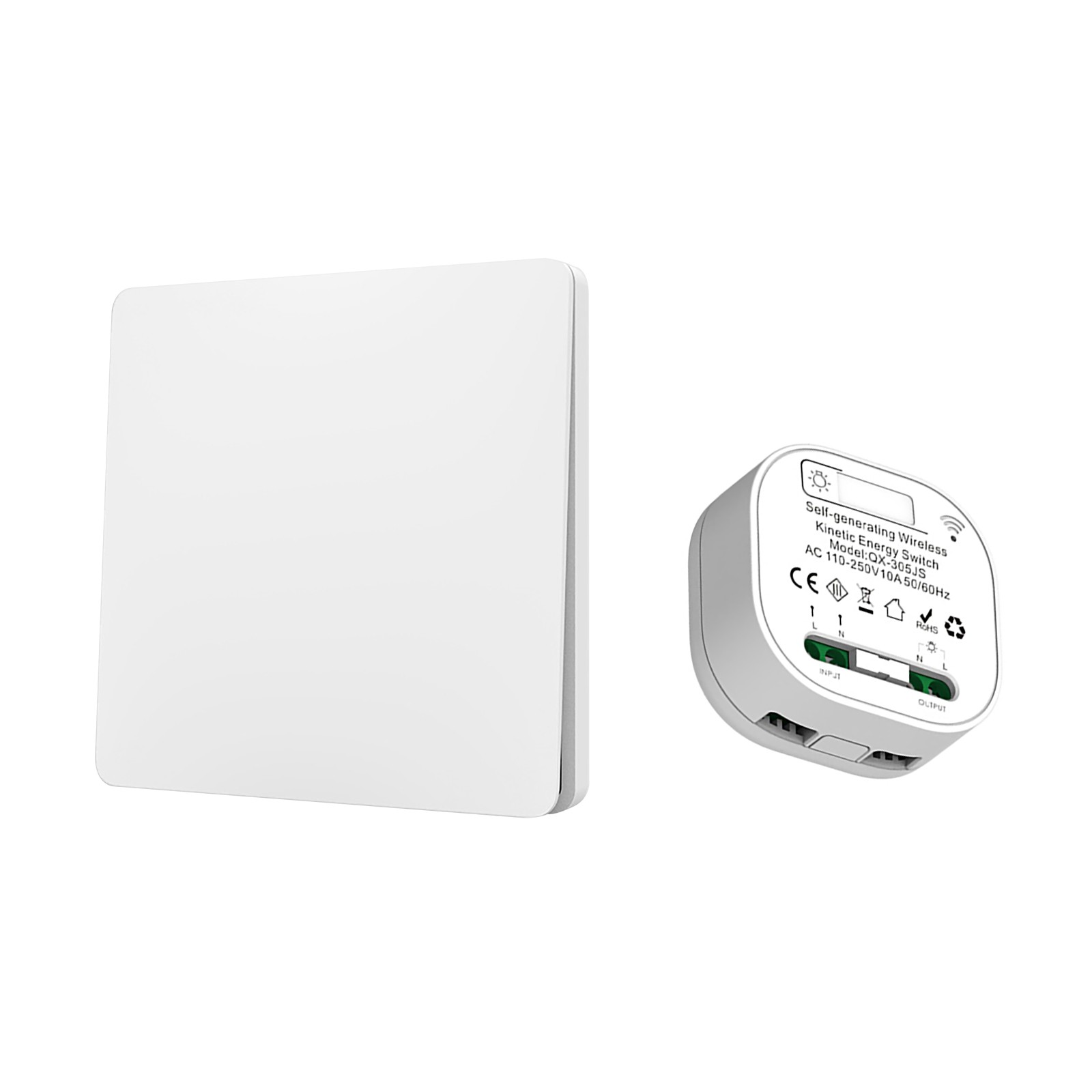 Brand New Wireless Remote Control Kinetic Self-powered No Battery Wall Panel