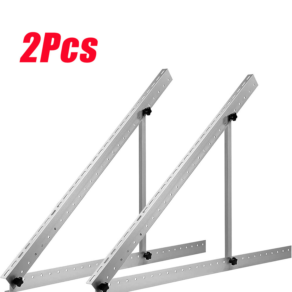 Solar Panel RV Tilt Mount Brackets Kit System Roof Flat Surface Adjustable Frame