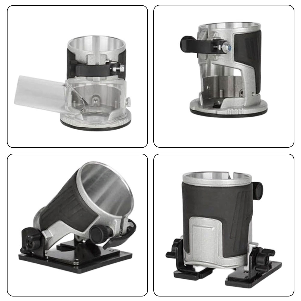 Aluminum Edge Trimming Machine Cover with Clear Shield and Vacuum Connector