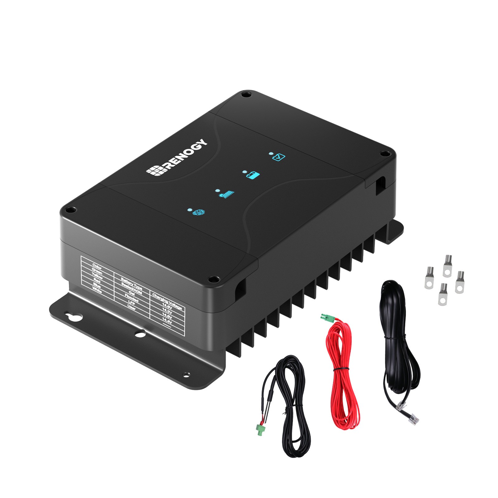 Renogy 12V 50A DC to DC Battery Charger with MPPT, On-Board Battery For Gel, AGM