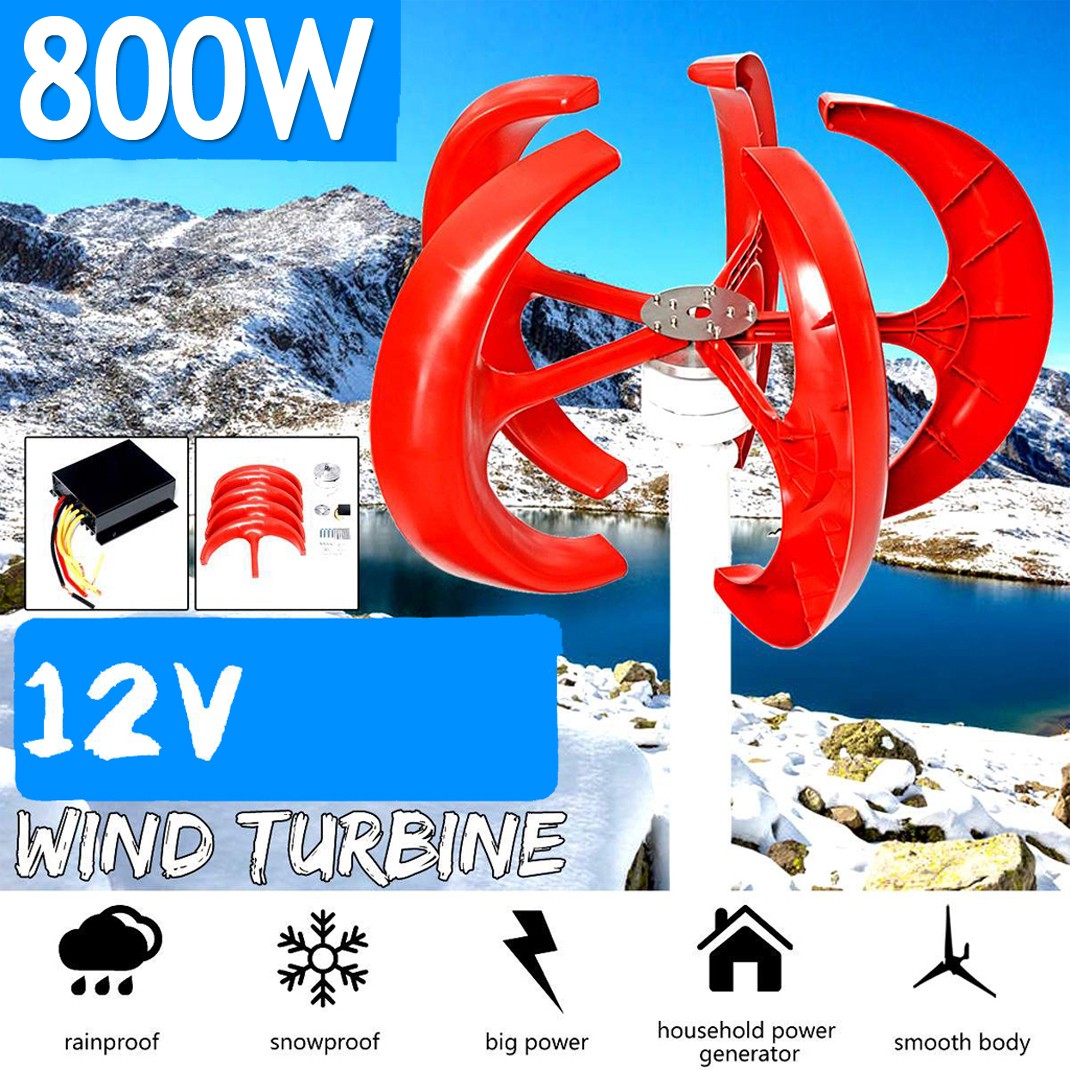 800W Wind Turbine Generator With 12V MPPT Controller Clean Energy Home Garden US