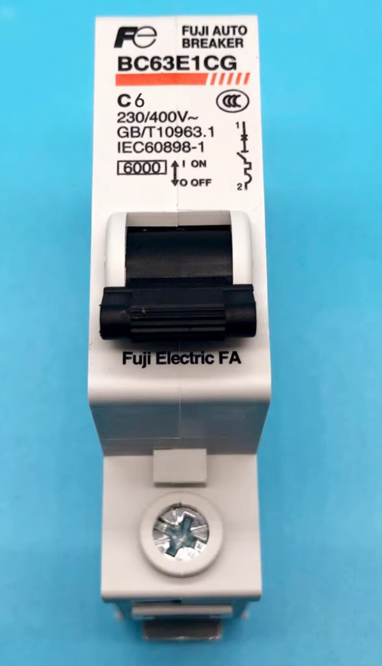 Fuji Electric Miniature Circuit Breaker MCB 1P BC63E1CG-6C 6A