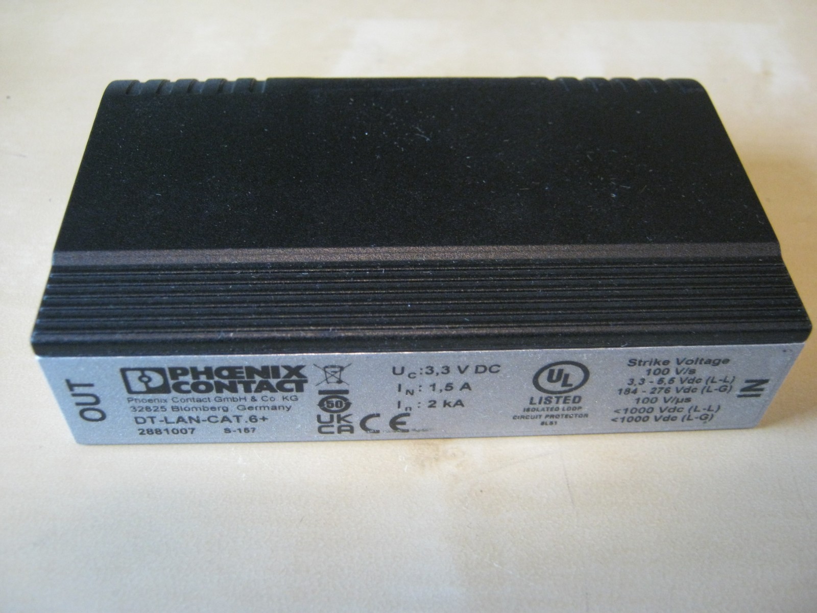 NEW Phoenix Contact 2881007 Ethernet Surge Protection Device DT-LAN-CAT.6+