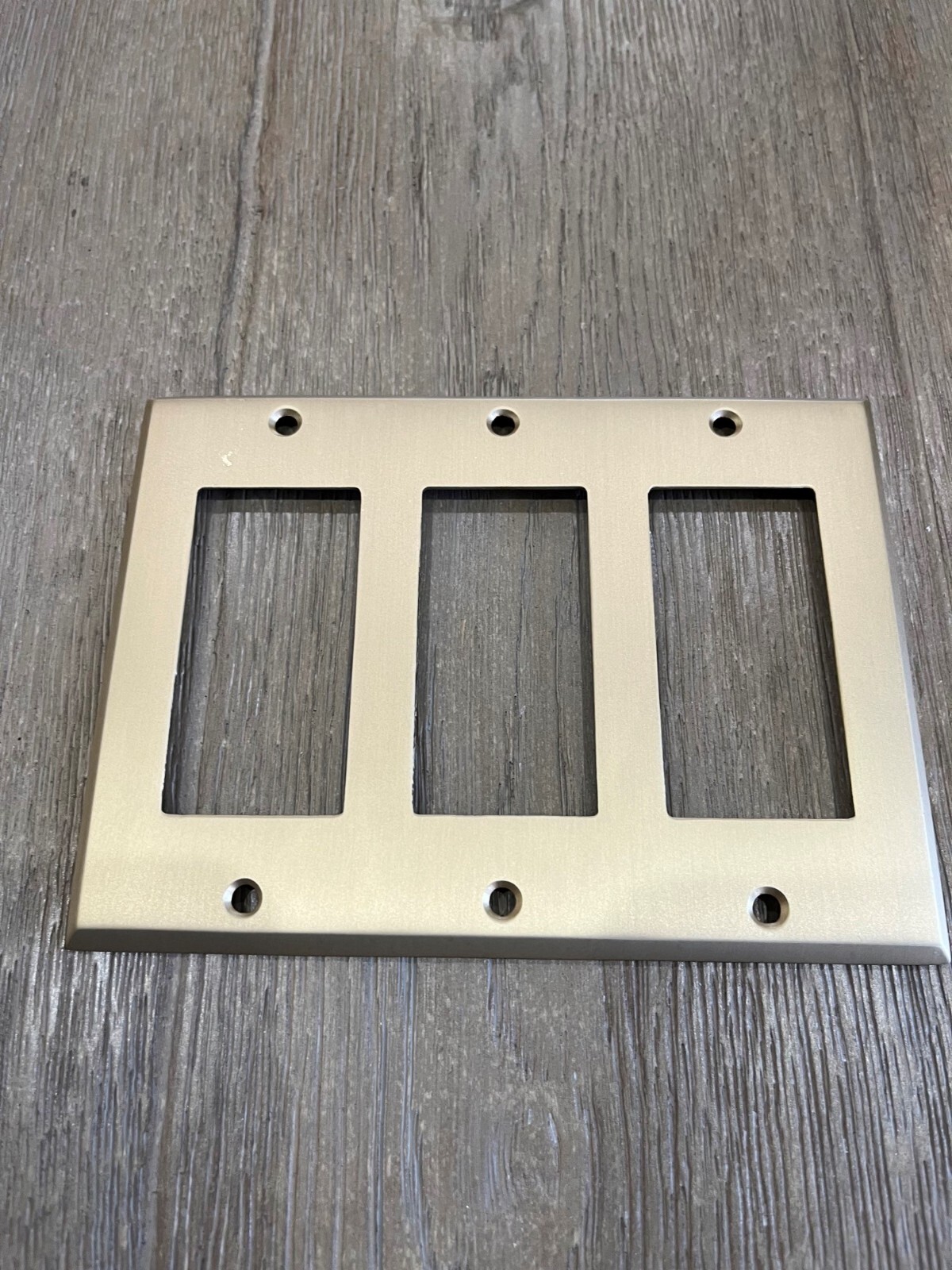 Rejuvenation Triple gfci switch plate cover white brass black copper matte brush