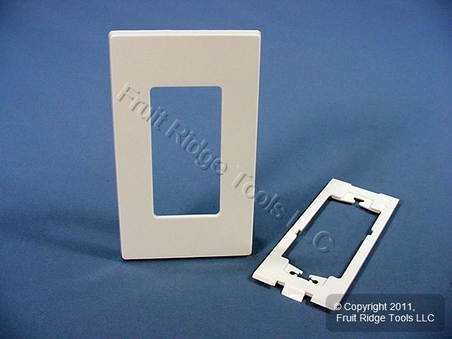 Leviton 80301-SW White 1-Gang Decora Unbreakable Nylon Standard Wallplate Cover
