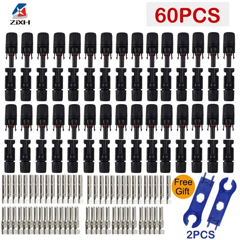 10/20/50/100/200 Pairs Solar Cable Connectors Male Female DIY For Solar Panel US