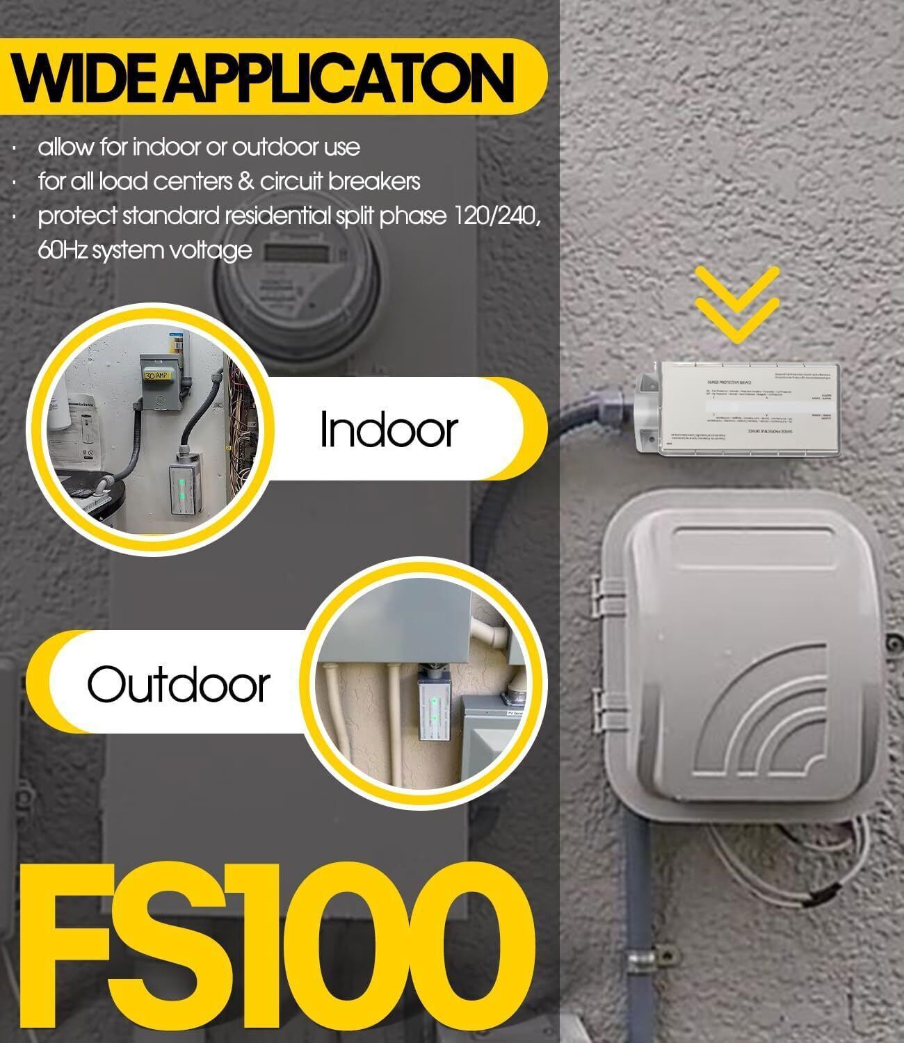 for Siemens FS100 Protector FS100 Whole House Surge Protection Device Rated