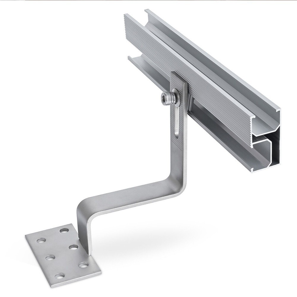 PV Solar Panel Bracket Rail 200mm Aluminum Alloy Mounting Track – 1 to 8 pcs