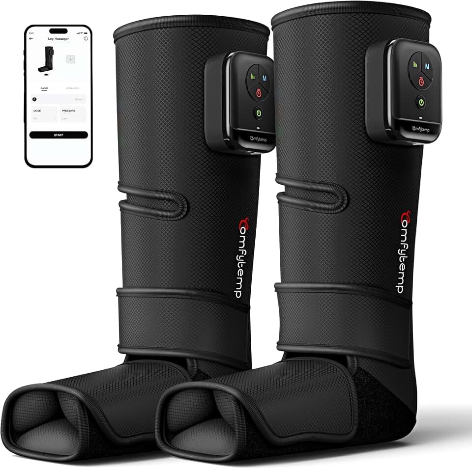 Comfytemp Air Compression Leg Massager for Circulation and Pain Relief FSA