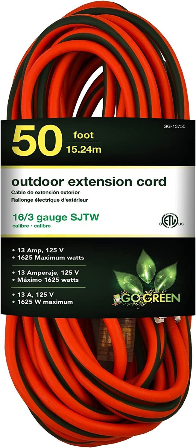 All-Weather Extension Cord – Indestructible – Abrasion-Resistant – 50ft