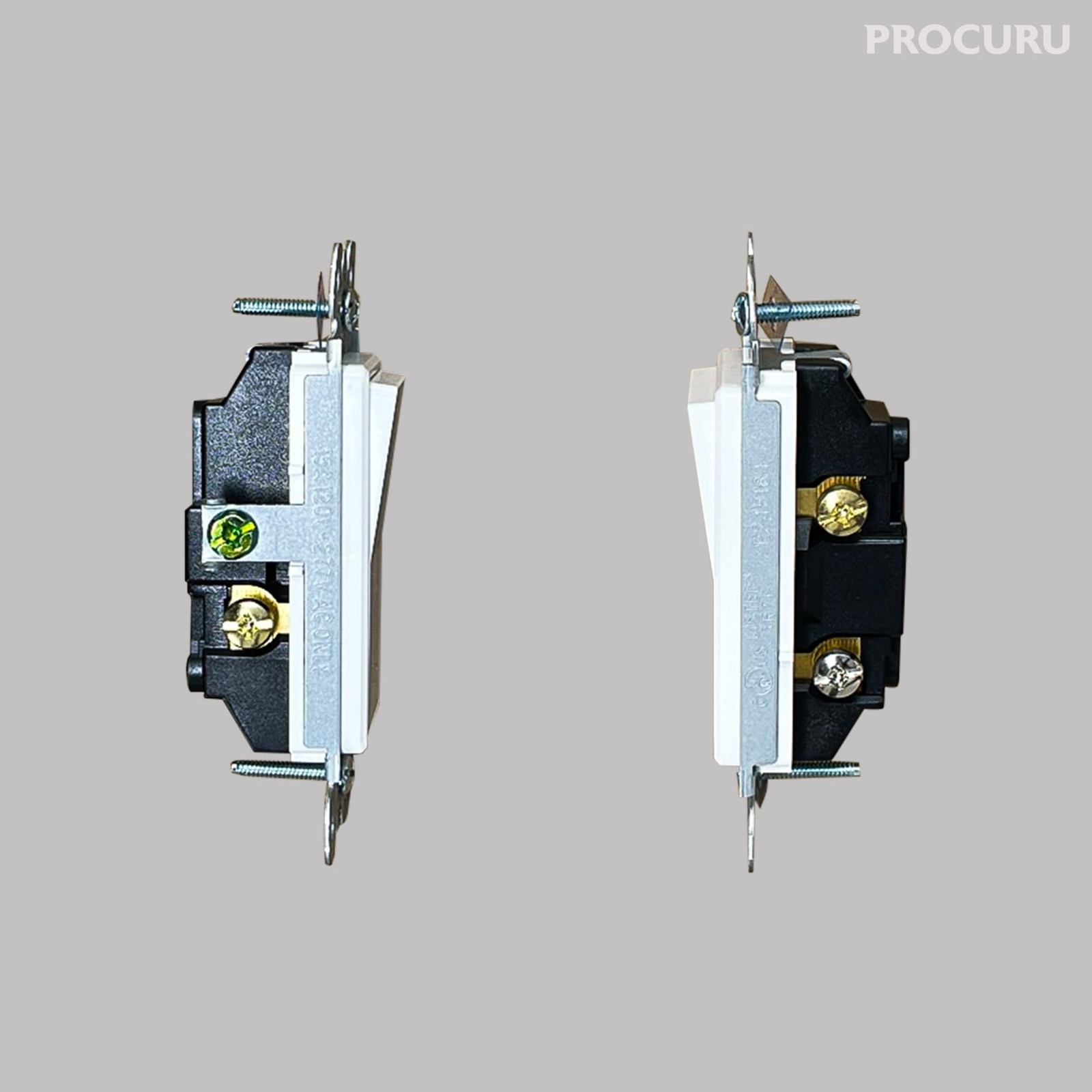 [10-Pack] PROCURU 3-Way Decorator Paddle Rocker Light Switch, 3-Wire, Groundi…