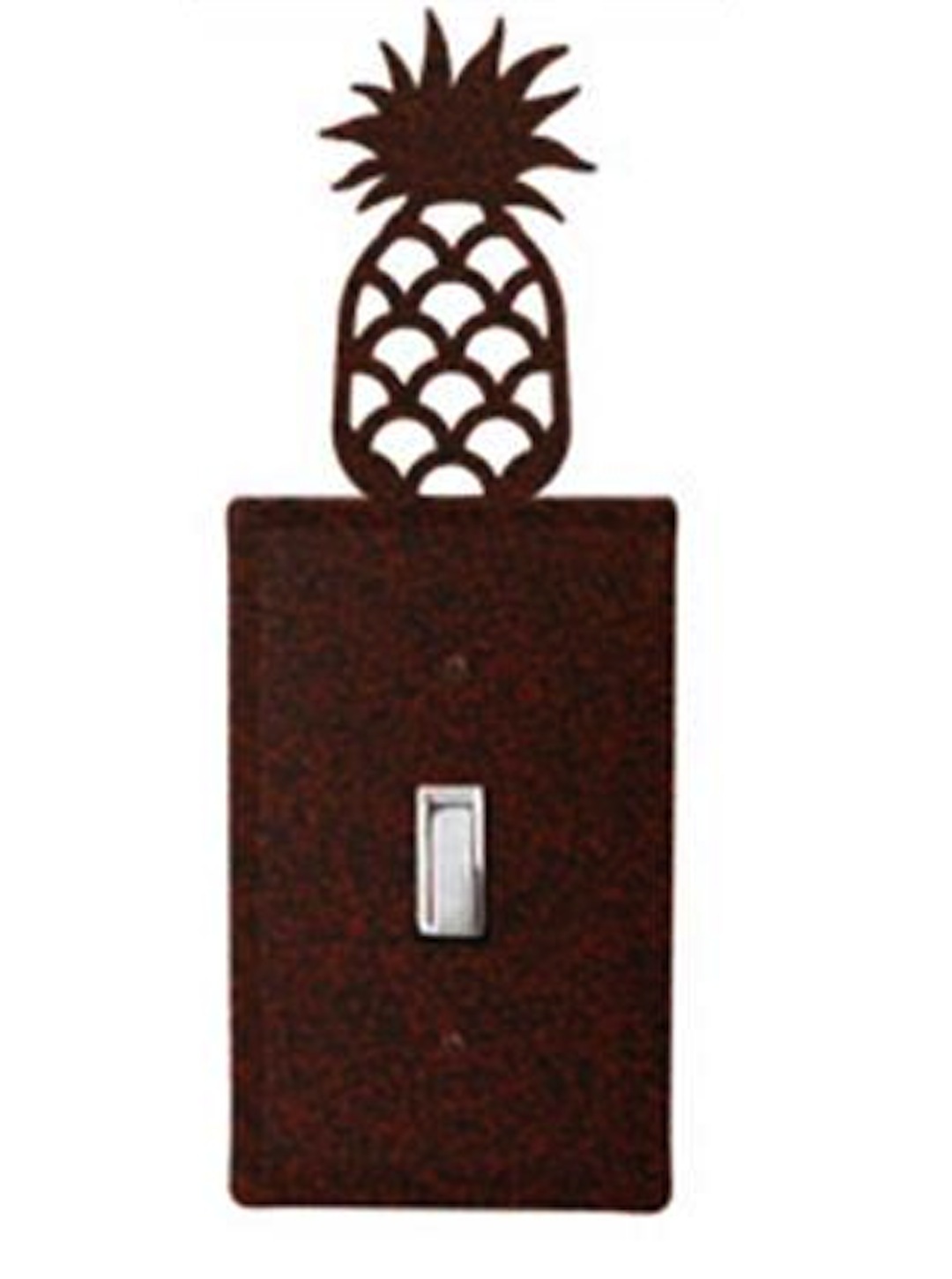Rust Metal Pineapple Switchplate Wall Cover Outlet Toggle GFI Double Single