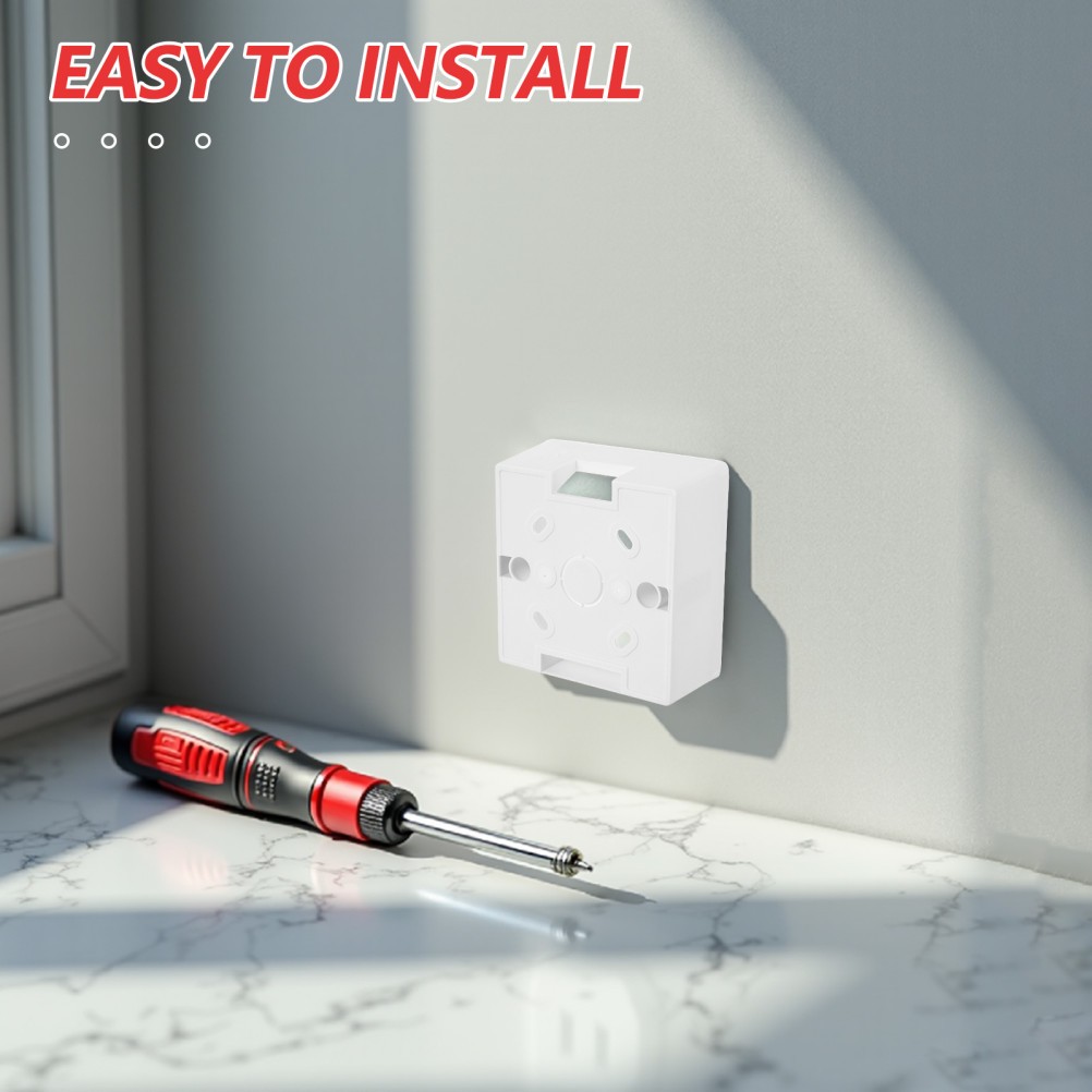 12 Pcs Dustproof Switch Case Recessed Socket Cover Wall Protection