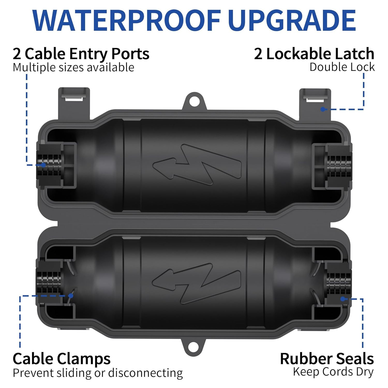 3 Pack Outdoor Extension Cord Safety Cover with Waterproof Seal IP54 Water-Resis