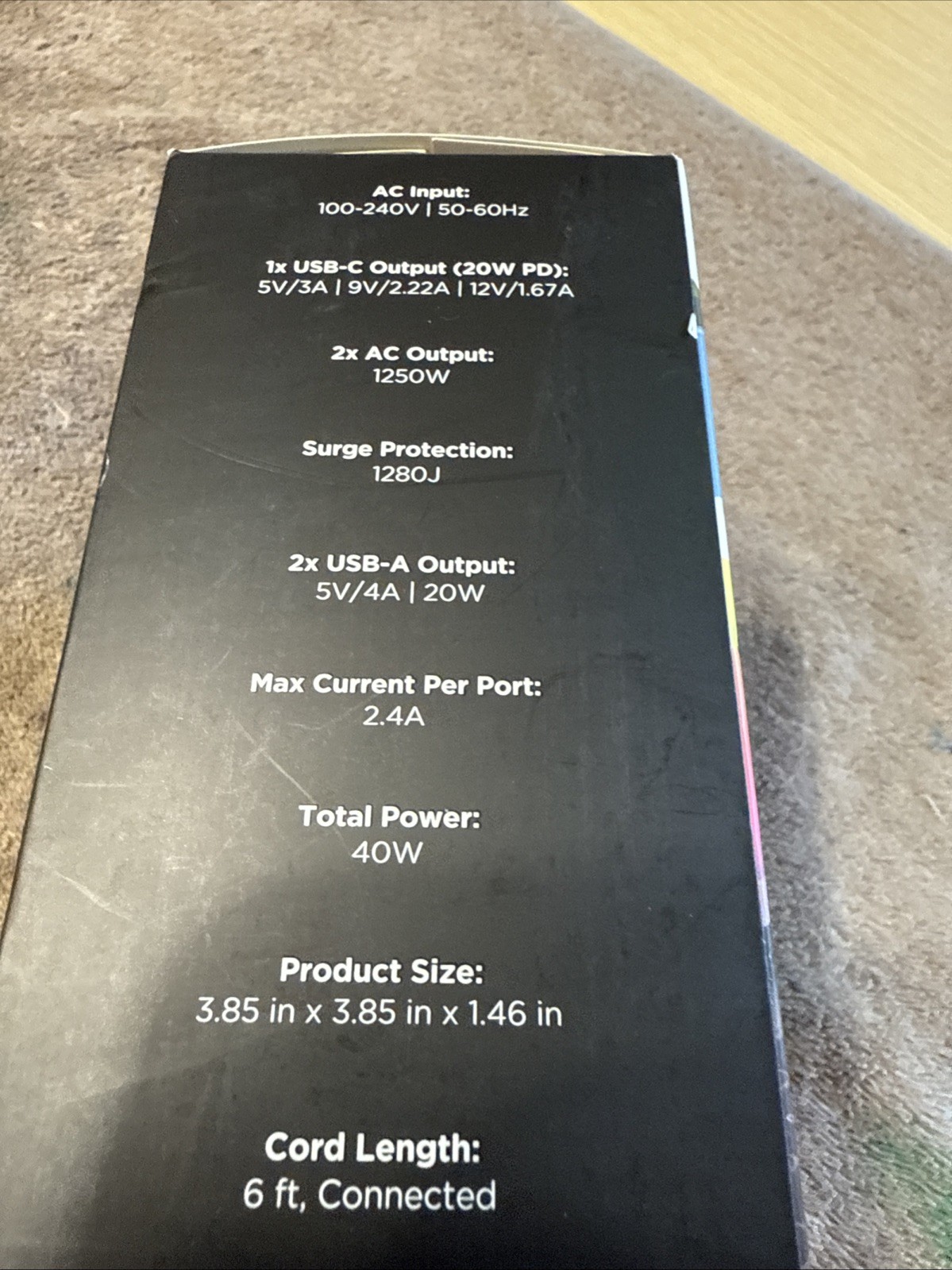 Limitless PowerPro 5-Device Charger with USB, Type-C, and AC