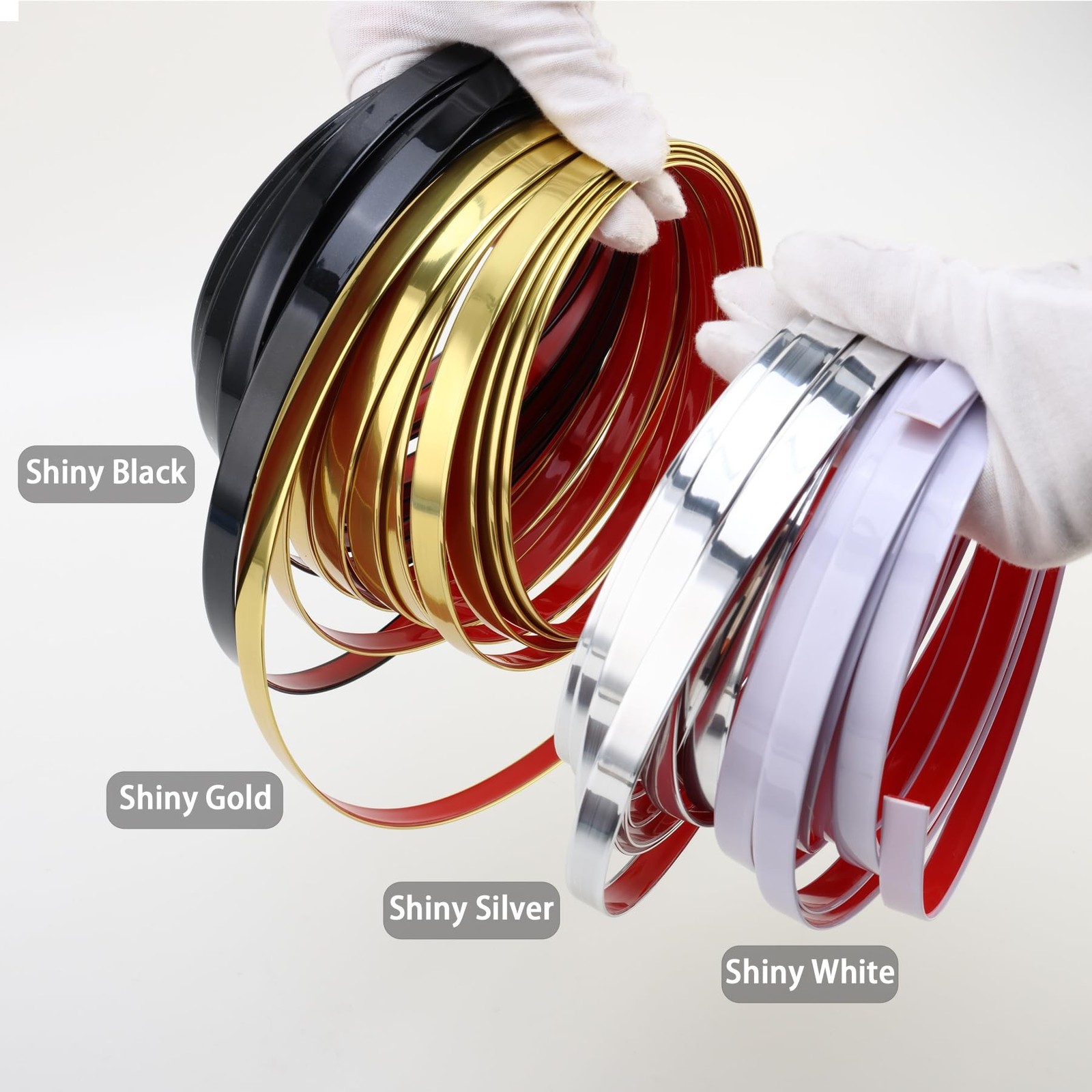 Hungbak Peel and Stick Wall Molding Trim, Flexible PVC Strip for Mirror, Cabi…
