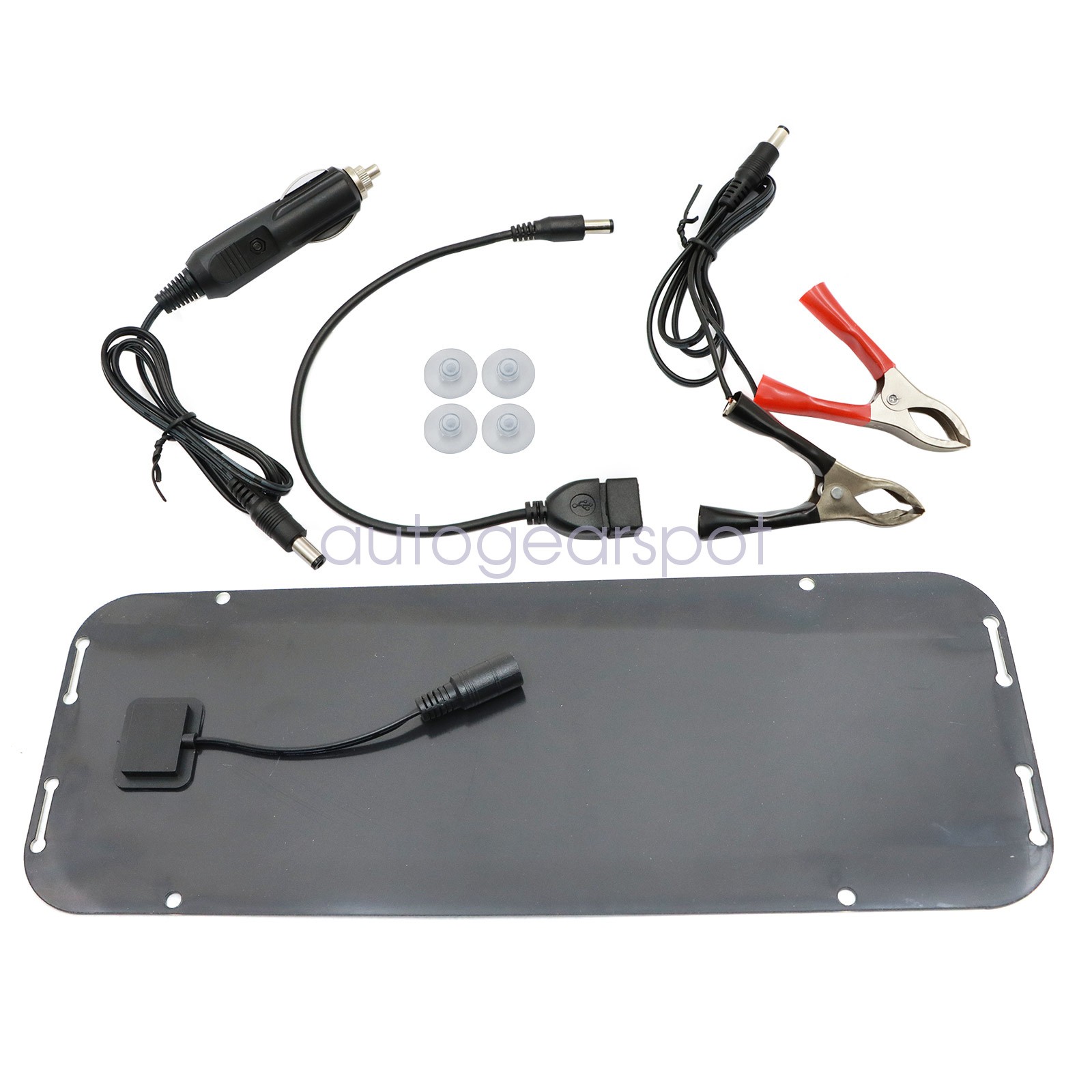 12V Trickle Charger 30W Solar Panel Battery Charger Kit Maintainer Boat Car RV