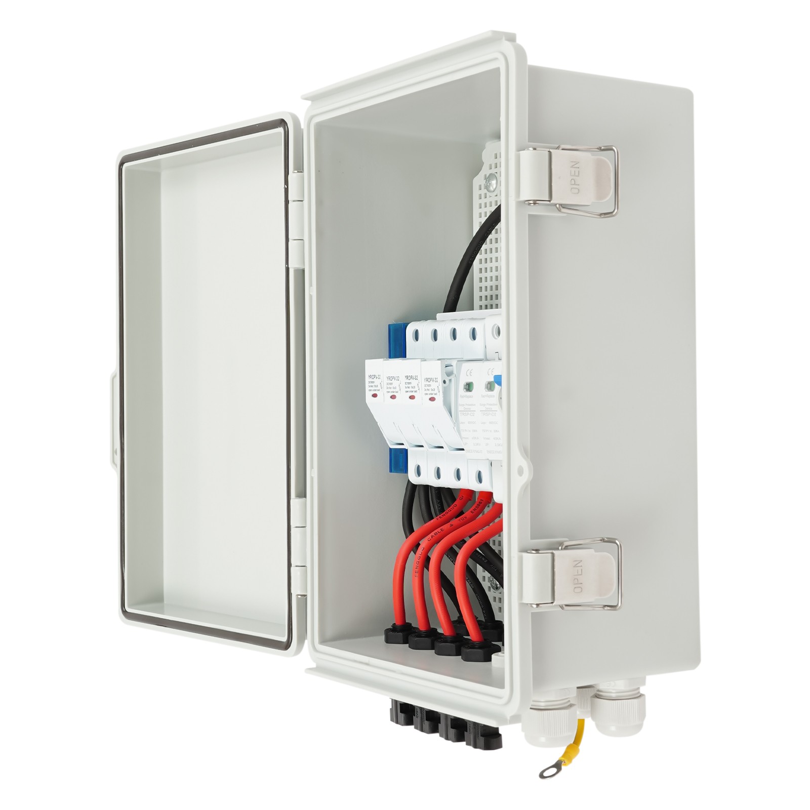 4 String Solar Combiner Box PV Combiner Circuit Breaker 63A For Solar Panel Kit